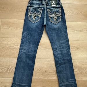 Rock Revival Dark Blue Boot Case Jeans
